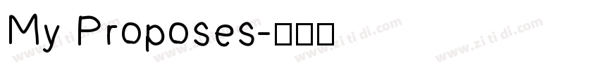 My Proposes字体转换